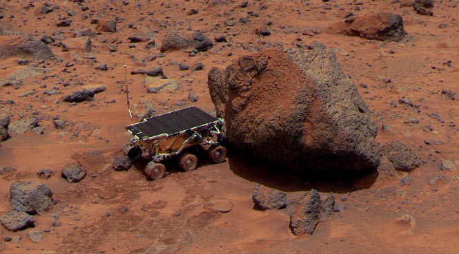 Sojourner rover on Mars