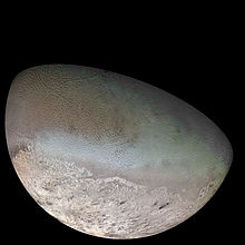 Voyager 2 image of Triton (Credit Nasa)