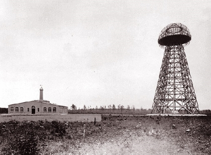 Wardenclyffe, circa 1903. Source Wiki commons.