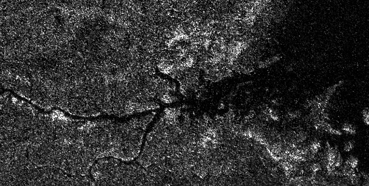 River network on Titan. Credit: Cassini