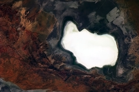 Dry Lake in the Outback