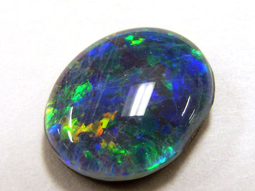 An opal doublet from Andamooka, South Australia.
