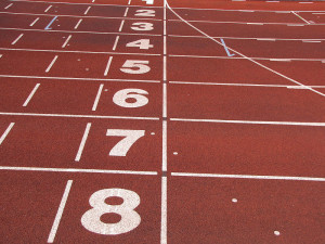 Legalising doping in sports leaves no winners at the finsih line. Photo credit: Athletics tracks finish line by Petey21, via Wikimedia Commons